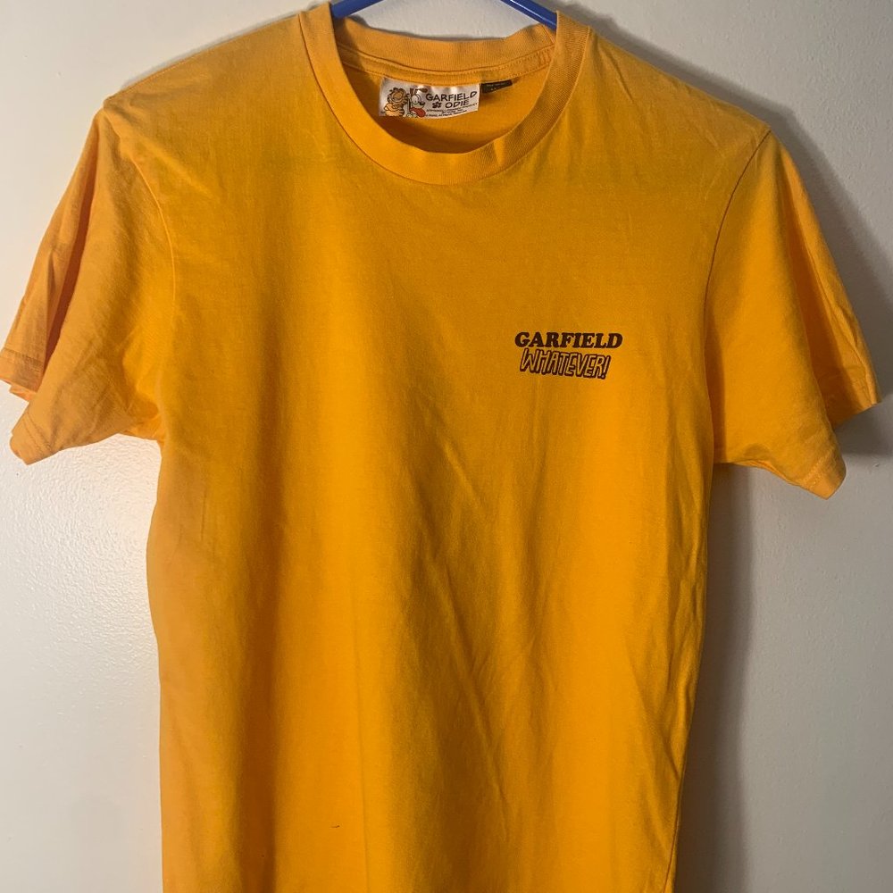 Garfield "Whatever" T-Shirt || Black and Yellow Graphic Garfield and Odie Tee